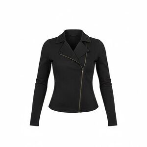 Saint & Sofia Knit Side Zip Up Top w Pockets, Brand New w Tags